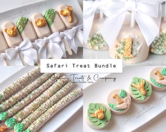 Safari Treat Bundle, Wild One Verjaardag, Safari Babyshower - 48 stuks