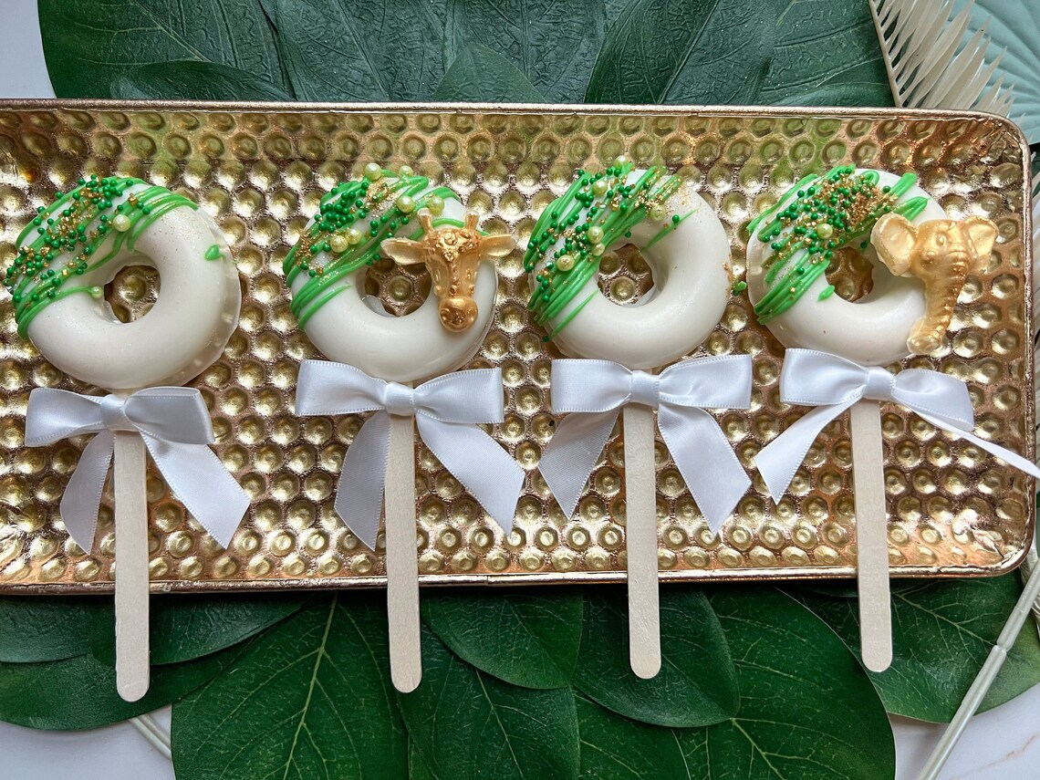 Safari Cakesicles Jungle Cake Pops Giraffe Elephant Etsy