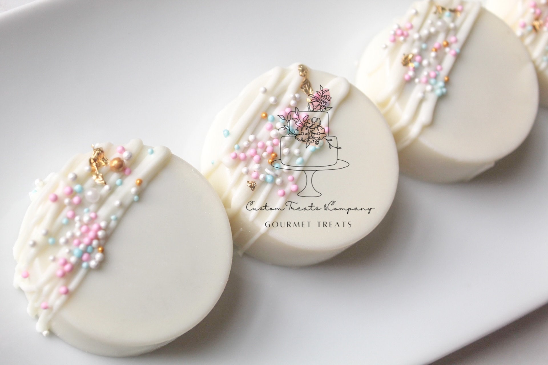 Chocolate Covered Oreos - Gender reveal - Baby shower treats