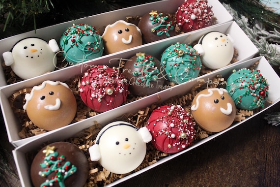 ARRIVES BEFORE CHRISTMAS --Hot Chocolate Bomb Sleeve (5) , Holiday Hot Chocolate, Christmas Gift Idea, Stocking Stuffer, Secret Santa Gift