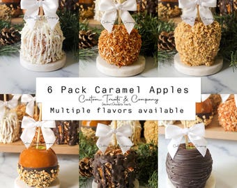 Large Gourmet Caramel Apples - Multiple Flavors Available!