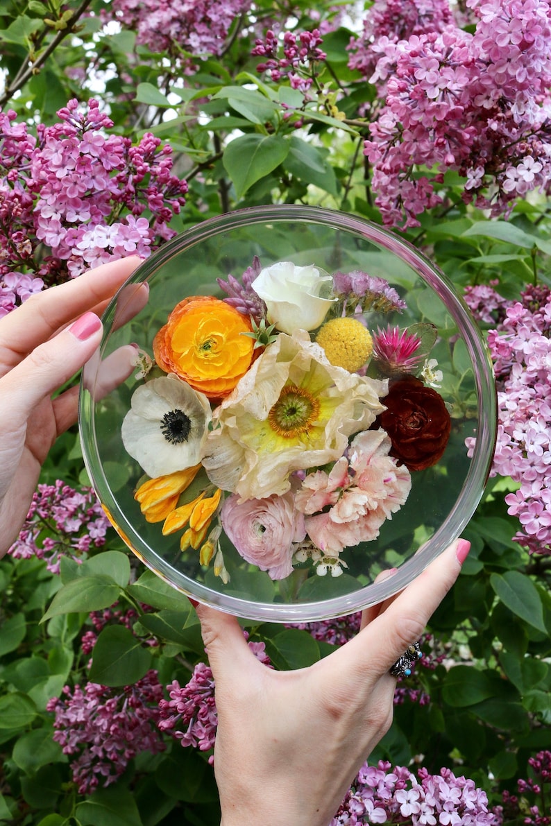 Brautstrauß Konservierung / bewahre deinen Hochzeitsstrauß / Hochzeit Andenken / Erinnerungsstück aus deinen Blumen / Resin Harz Bild 1