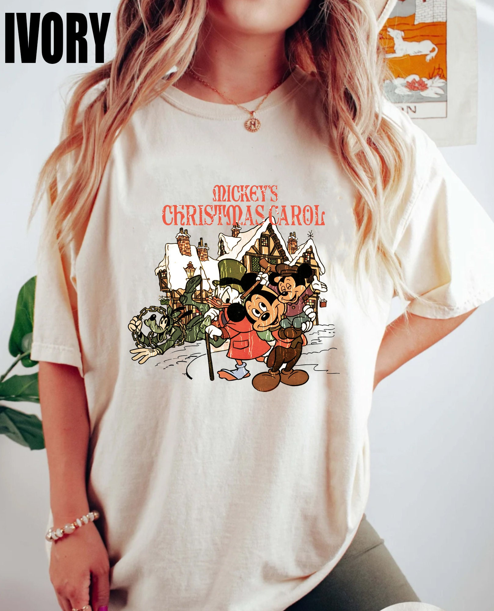 Discover Retro Mickey's Christmas Carol Shirt, Retro Disney Farm Fresh Shirt