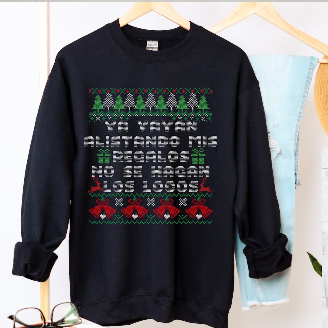 Ugly Christmas Sweater in Spanish Funny Spanish Christmas Etsy