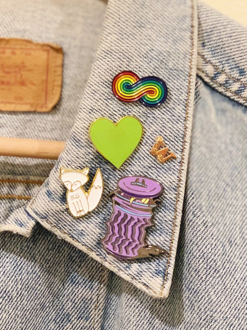 Infinity Rainbow Pin - Etsy