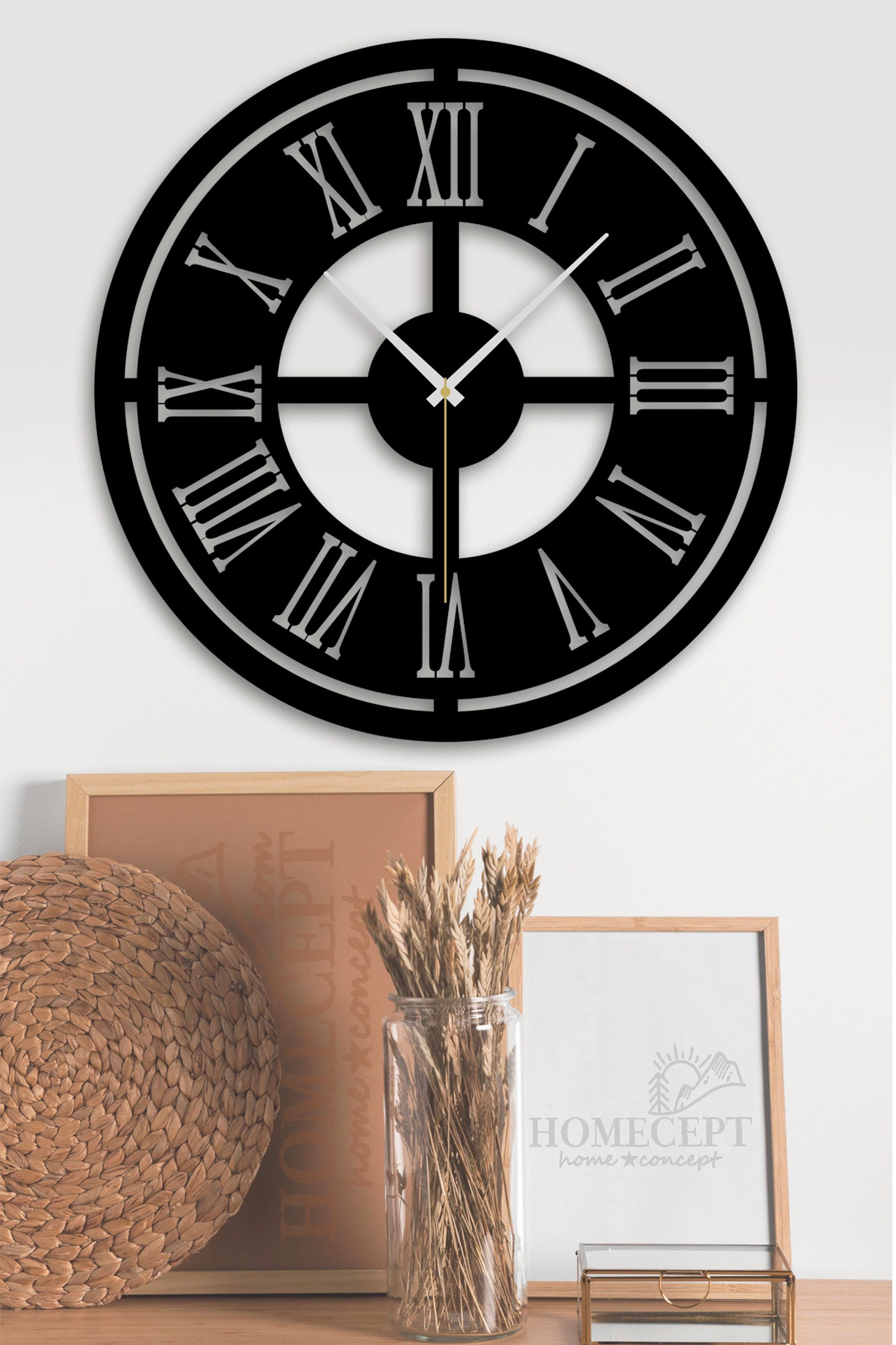 Homecept Modern Romen Number 38cm 15 Mdf Wall Etsy