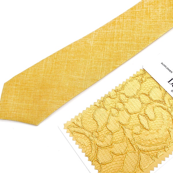 sunshine yellow tie