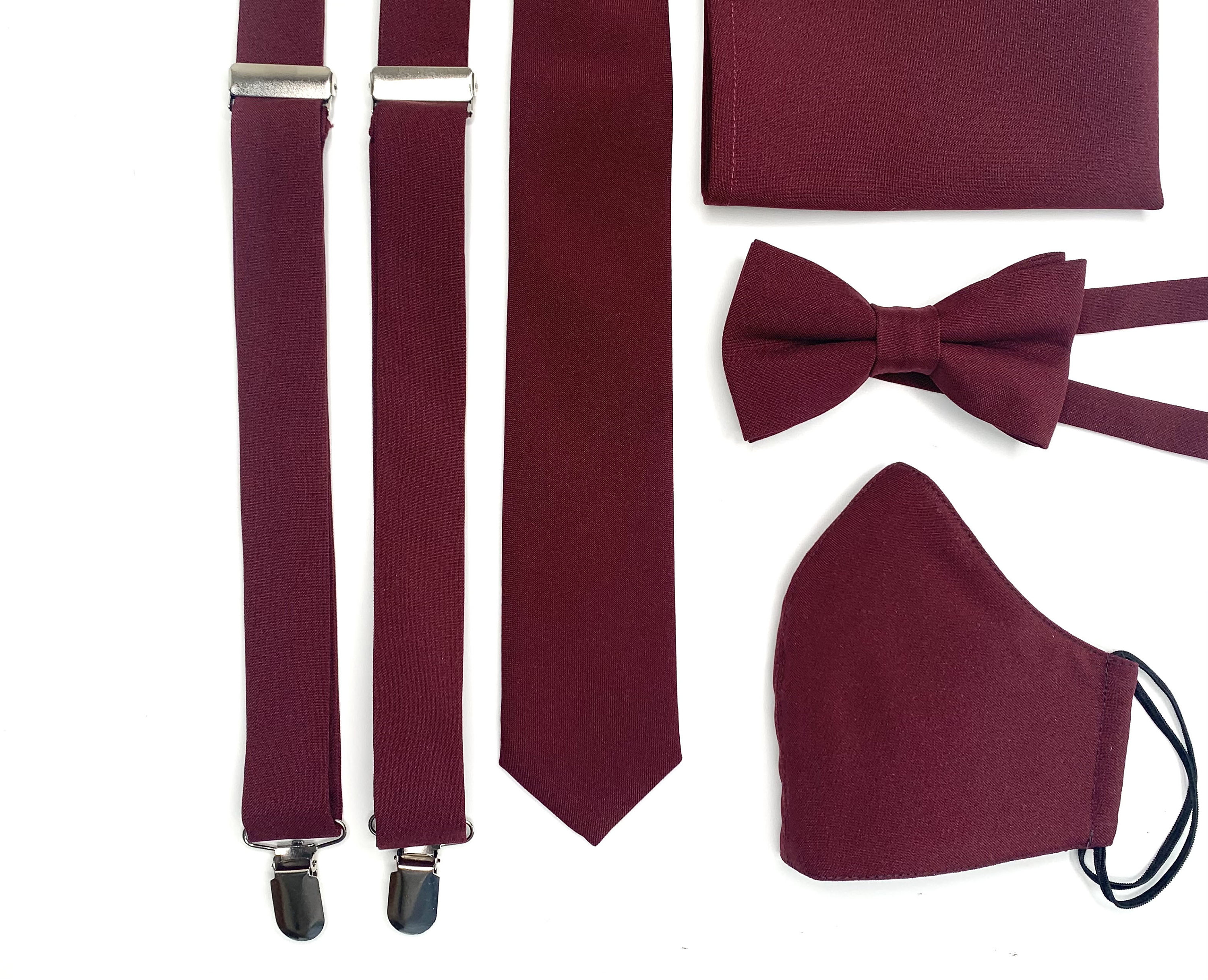 burgundy wine tie