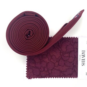 burgundy wine tie