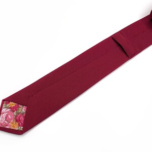 Burgundy Tie / Maroon Necktie / Bow Tie / Suspenders / Pocket Square / Kids necktie / Kids bow tie