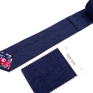 MARINE Blue Tie / Navy Blue Necktie / Bow Tie / Suspenders / Pocket Square / Kids necktie / Kids bow tie / Groomsmen ties / Wedding tie