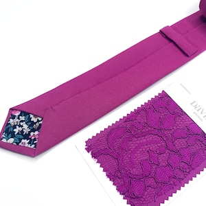 Himbeerfarbene Krawatte / Fliege / Hosenträger / Einstecktuch / Kinderkrawatte / Kinderfliege / Kinderfliege