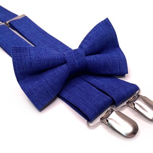 COBALT Blue NeckTie / Mcobalt Blue tie / Bow Tie / Suspenders / Pocket Square / Kids necktie / Kids bow tie / Groomsmen ties / Wedding tie