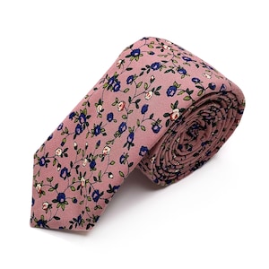 Desert Coral Floral NeckTie / Bow Tie / Suspenders / Pocket Square / Kids necktie / Kids bow tie