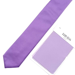 SILK Iris Necktie / Lavender Tie / Light Purple / Lilac Tie / Bow Tie / Suspenders / Pocket square / Kids Tie / Groomsmen ties / Wedding tie