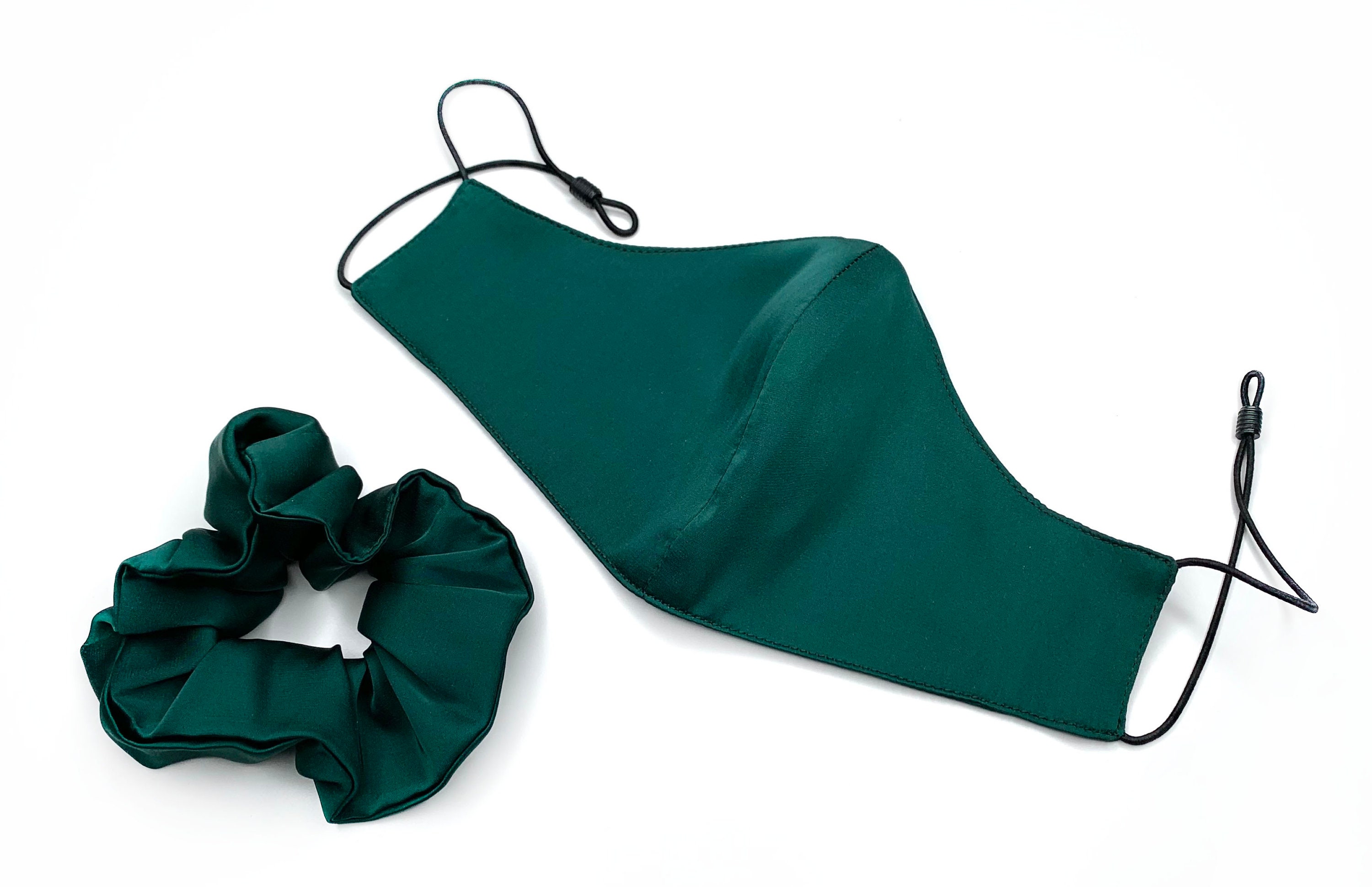 SILK GEM Necktie / Green Solid Tie Bow Tie / Suspender / Pocket Square ...