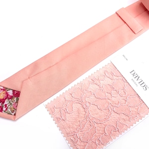 Bellini Tie / Peach Necktie / Bow Tie / Suspenders / Pocket Square / Kids necktie / Kids bow tie