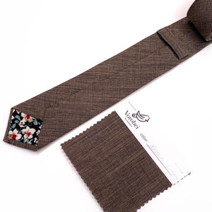 BROWN Tie / Solid Dark Brown Necktie / Bow Tie / Suspenders / Pocket Square / Kids necktie / Kids bow tie