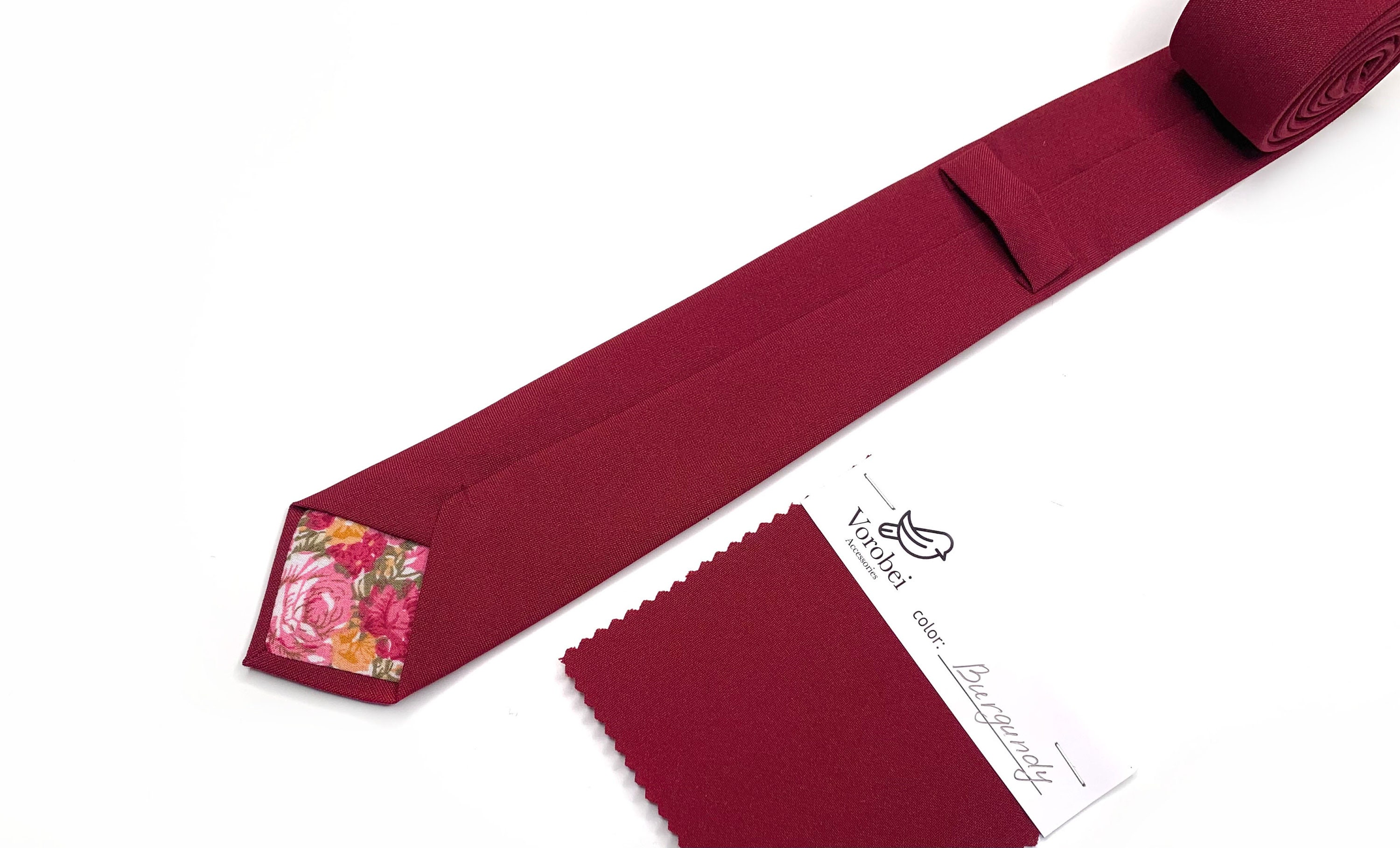 corbata cachemir burdeos