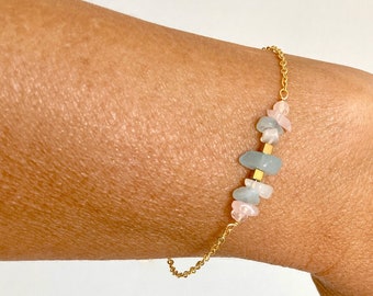 IVF Bracelet Try to Conceive Gift Fertility Gift Fertility Bracelet Fertility Crystals Aquamarine Moonstone Rose Quartz Pregnancy Jewelry