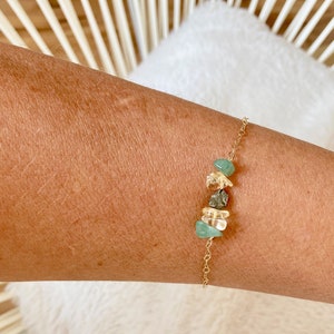 Prosperity Bracelet Abundance Bracelet Success Wealth Bracelet Dainty Gemstone Jewelry Citrine Pyrite Aventurine zdjęcie 2