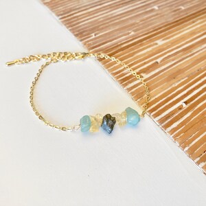 Prosperity Bracelet Abundance Bracelet Success Wealth Bracelet Dainty Gemstone Jewelry Citrine Pyrite Aventurine zdjęcie 4
