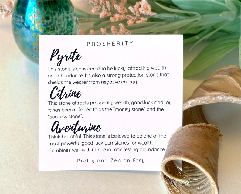 Prosperity Bracelet Abundance Bracelet Success Wealth Bracelet Dainty Gemstone Jewelry Citrine Pyrite Aventurine zdjęcie 6