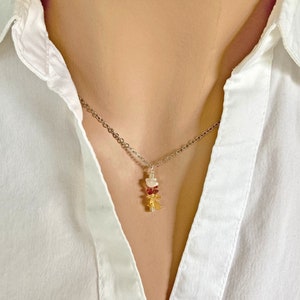 Family Birthstone Necklace: Personalized New Mom Gift, Grandma Jewelry
