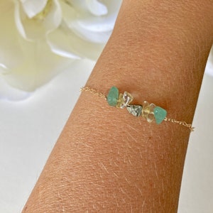 Prosperity Bracelet Abundance Bracelet Success Bracelet Citrine Pyrite Aventurine Dainty Gemstone Bracelet