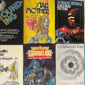 Vintage Science Fiction Book Club Hardcovers in Original Dust Jackets Sold Individually
