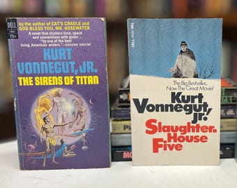 Livros clássicos de bolso vintage de Kurt Vonnegut Jr., anos 1960/70, vendidos individualmente