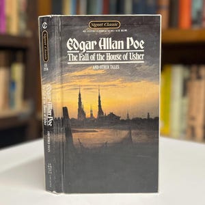 Edgar Allan Poe Der Fall des Hauses Usher & Andere Tales 1980 Gothic Horror Ex-Library Perma-Bound Style Hardcover Buch