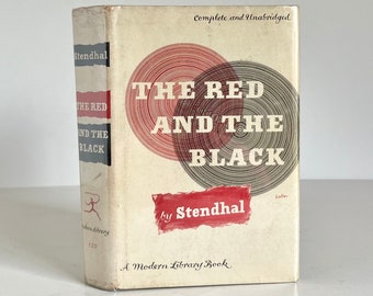 1953 El rojo y el negro de Stendhal Vintage Modern Library #157 en sobrecubierta original