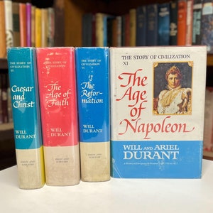 The Story of Civilization by Will & Ariel Durant - Vintage History Books - Illustrated - Maps - Sold Individually