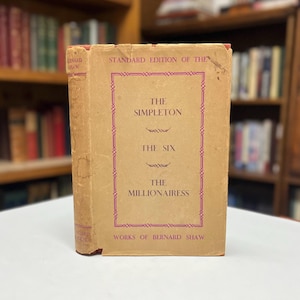 Bernard Shaw Plays: 1936 Hardcover with Dust Jacket