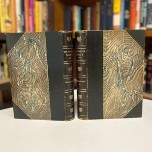 Redgauntlet by Walter Scott: 1913 Leather Bound Caledonian Edition, Two Volume Set