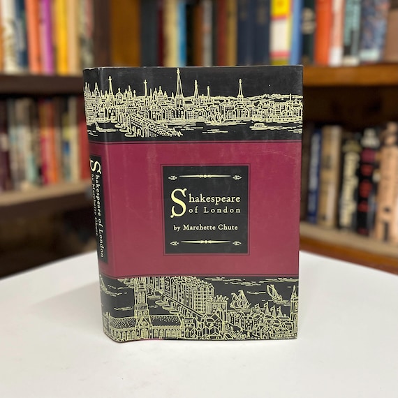 Shakespeare of London by Marchette Chute 1996 Biography Hardcover Book in Original Dust Jacket - Book of the Month Club Edition