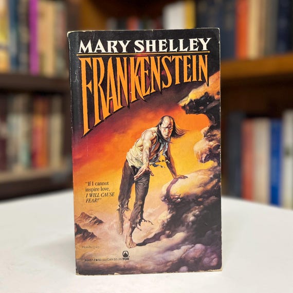 Frankenstein by Mary Shelley 1989 Paperback Book (Classic Literature Gothic Fiction Horror Sci-fi)