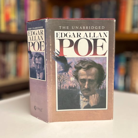 Edgar Allan Poe The Unabridged Collection Vintage 1983 Illustrated Hardcover Book in Original Dust Jacket