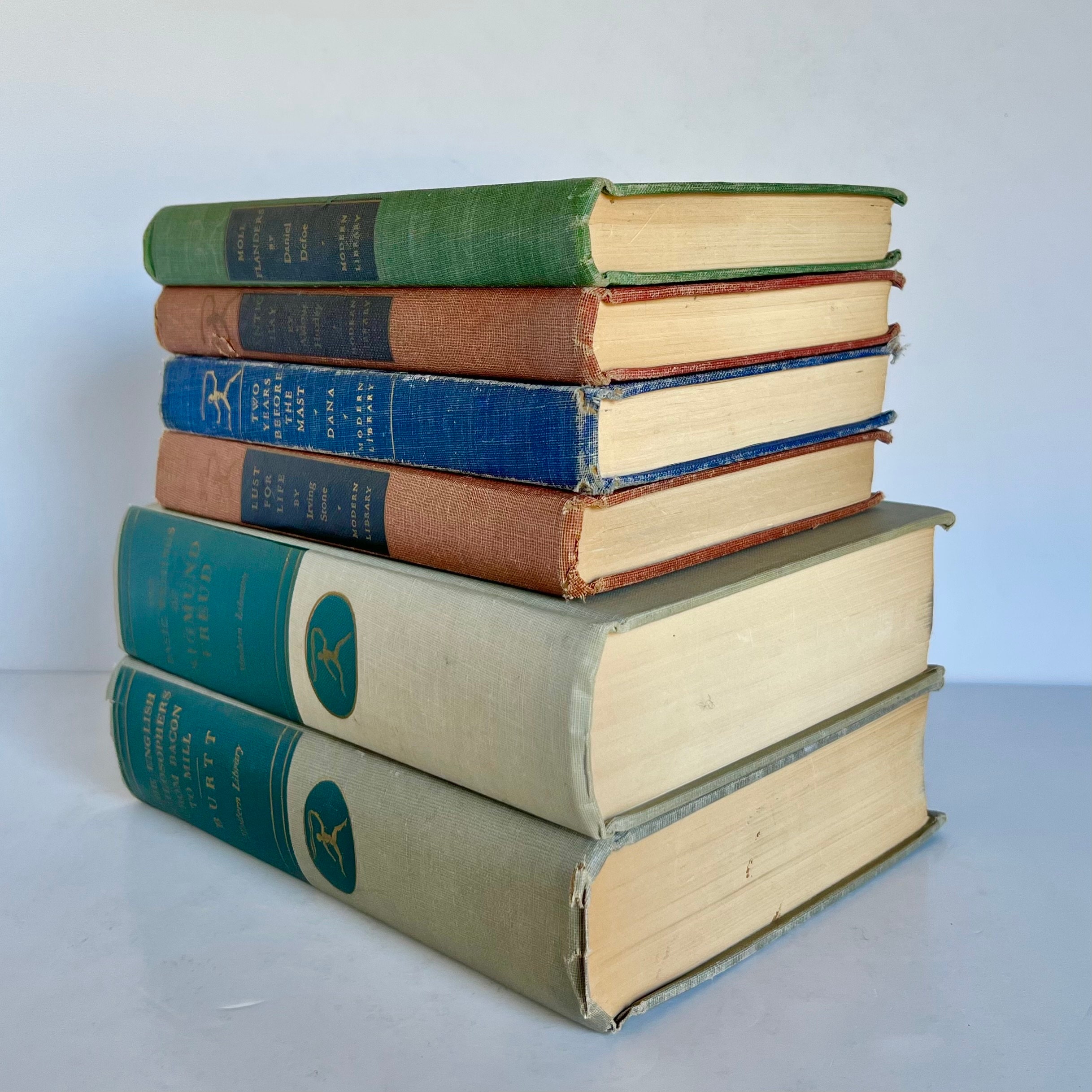 Modern Library Books vintage Colorful Classics sold Etsy
