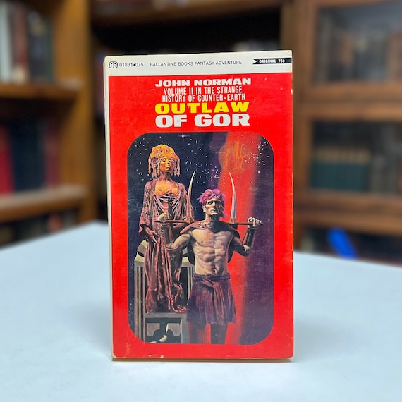 Outlaw of Gor by John Norman Vintage Science Fiction Ballantine Red Cover Paperback 1970