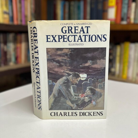 Great Expectations by Charles Dickens 1982 Greenwich Classic Illustrated Hardcover Book in Original Dust Jacket
