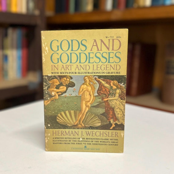 Gods & Goddesses in Art and Legend 1961 Illustrated Paperback Book Great Myths as Pictured by the Great Masters