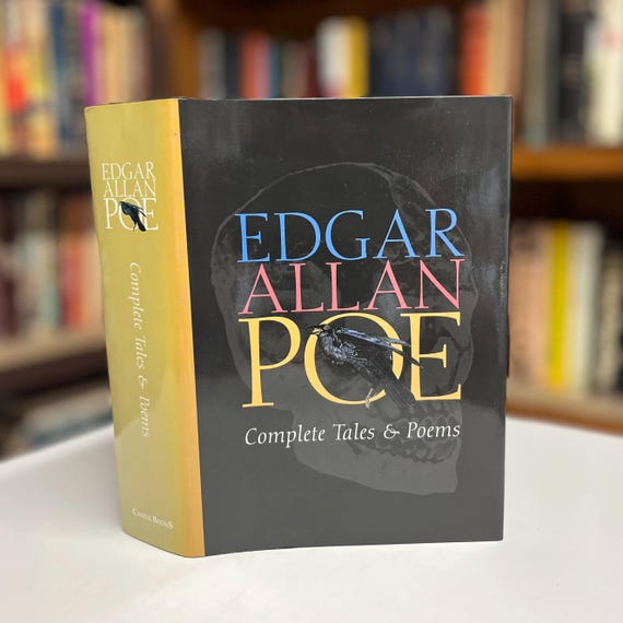 Edgar Allan Poe: Complete Tales & Poems 2002 Gothic Horror Macabre Hardcover Book in Original Dust Jacket
