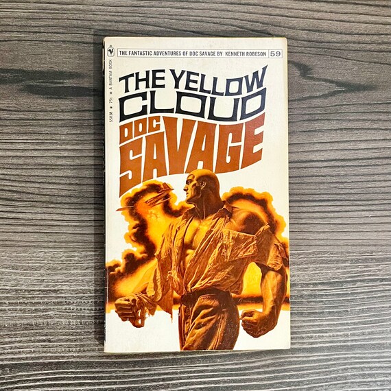 Doc Savage #59 The Yellow Cloud - Vintage 1971 - Pulp Fiction - Paperback - Kenneth Robeson - 3rd Printing - Fantastic/Amazing Adventures