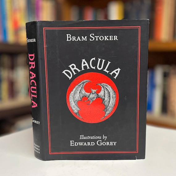 Dracula by Bram Stoker with Edward Gorey Illustrations 1996 First Printing Hardcover Book in Dust Jacket (Barnes & Noble Definitive Edition)