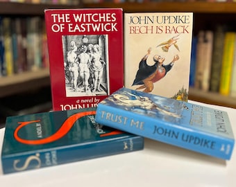 John Updike Vintage Hardcover Book Lot: First Editions, Dust Jackets