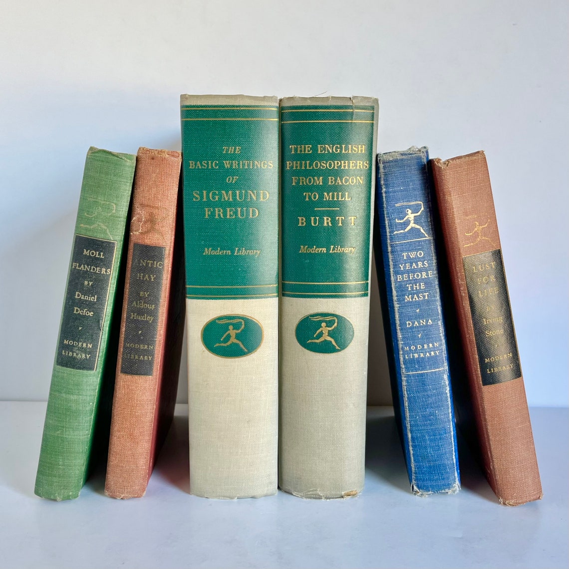 Modern Library Books vintage Colorful Classics sold Etsy