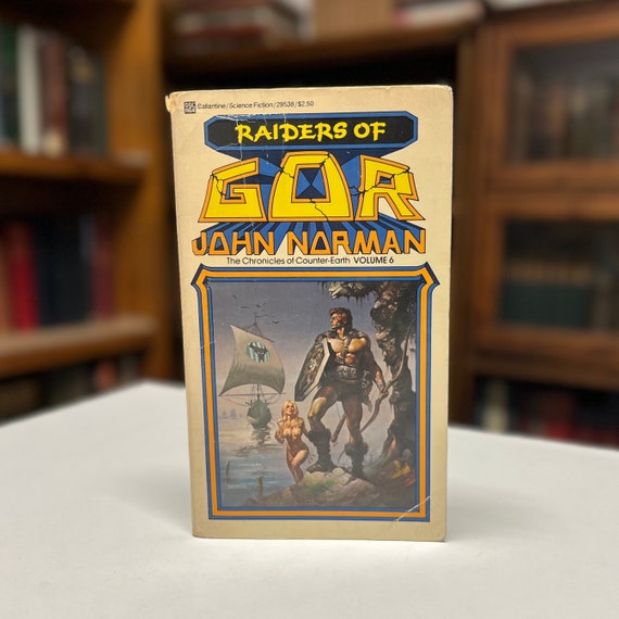 Raiders of Gor by John Norman Vintage Science Fiction Del Rey Ballantine Paperback with Boris Vallejo Cover Art 1982