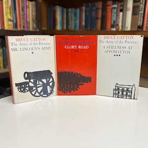 Vintage Civil War History Book Set: Bruce Catton&#39;s Army of the Potomac Trilogy
